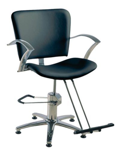 Silla de peluquería Stratos Eurostil con bomba hidráulica y reposapiés