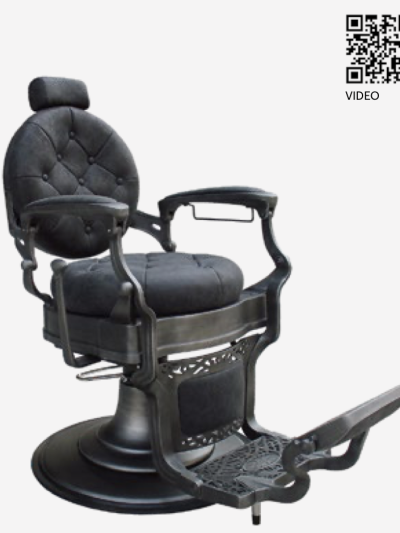 Sillón Barbero Profesional Stafford Eurostil vintage reclinable con bomba hidráulica