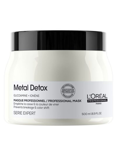 Tarro de mascarilla Metal Detox 500 ml sobre fondo blanco