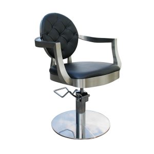 Silla de peluquería CHIC Eurostil base redonda cromada profesional