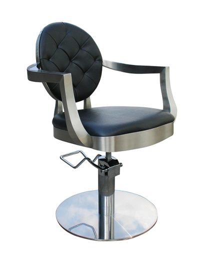 Silla de peluquería CHIC Eurostil base redonda cromada profesional