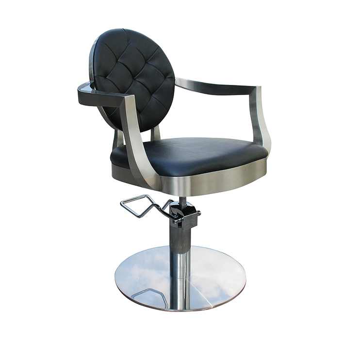 Silla CHIC Eurostil con base redonda cromada, elegante y funcional