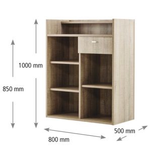 Recepción EARTH Eurostil grafito – mostrador profesional de peluquería