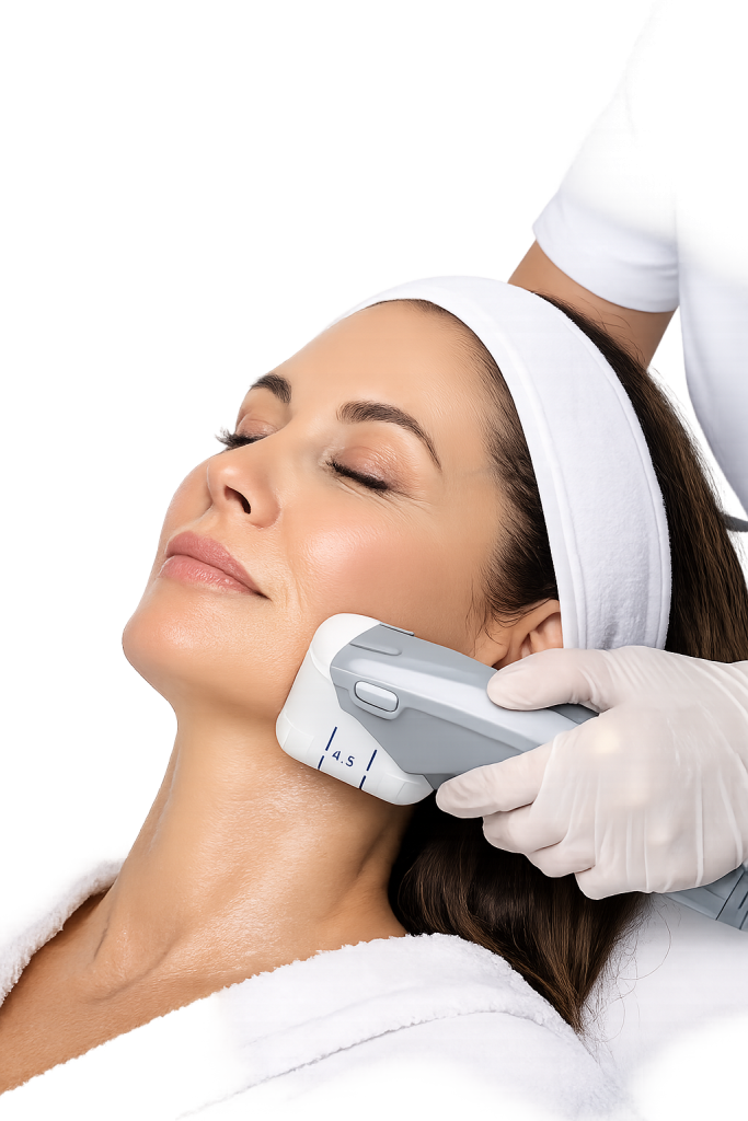 HIFU facial en Málaga para lifting sin cirugía, reafirmación y efecto tensor en el rostro.