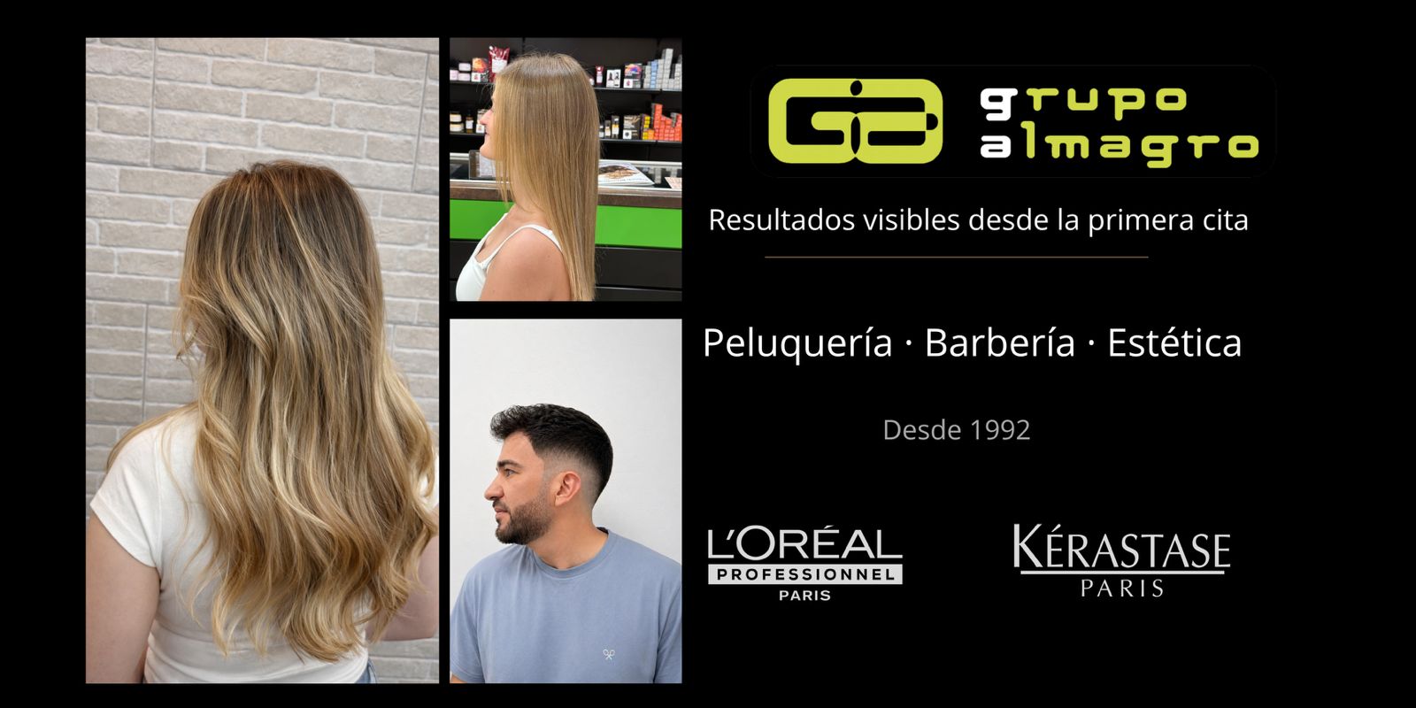 Peluquería en Málaga centro Grupo Almagro resultado elegante