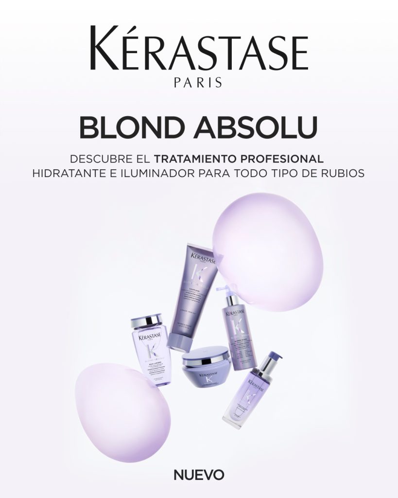 Blond Absolu de Kérastase, tratamiento profesional para cabello rubio, decolorado y con mechas en Grupo Almagro Málaga.