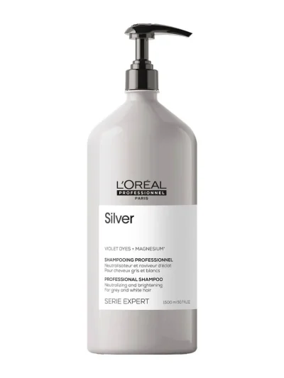 Champú Silver cabello blanco y gris 1500 ml L'Oréal Professionnel