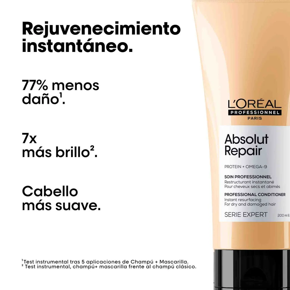 Acondicionador reparador Absolut Repair para cabello seco