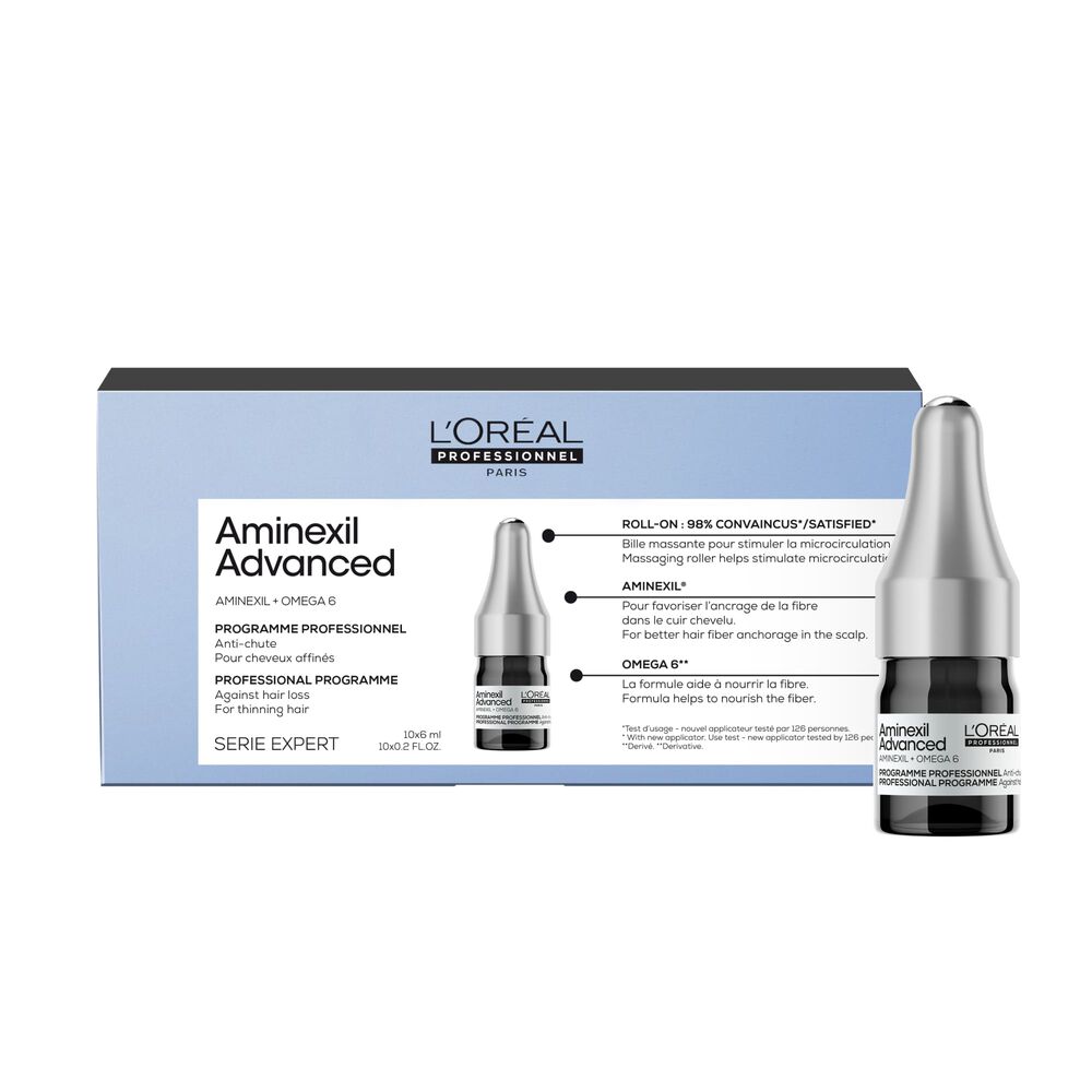 Tratamiento Aminexil para cabello debilitado Serioxyl Advanced 10 x 6 ml