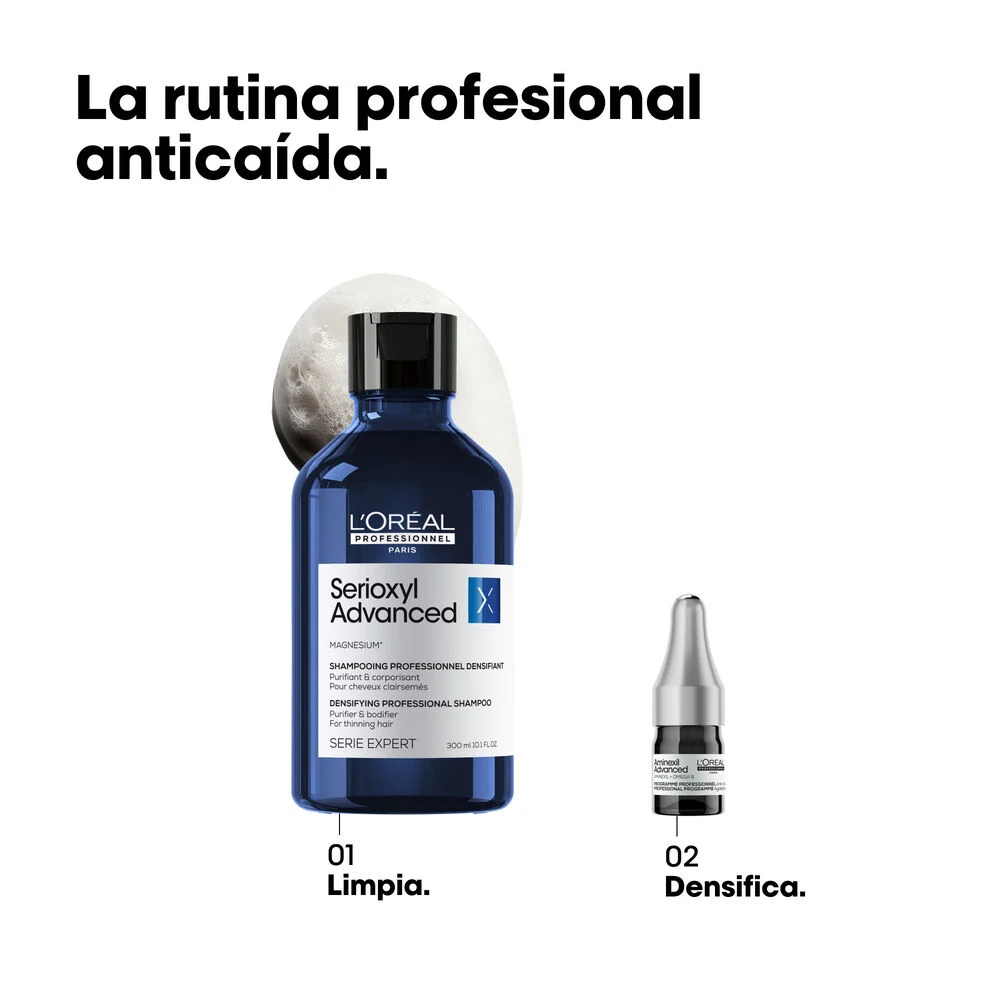 Serioxyl Advanced Aminexil tratamiento profesional