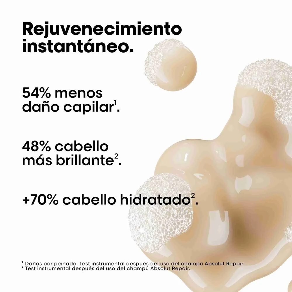 Beneficios champú reparador Absolut Repair para cabello dañado