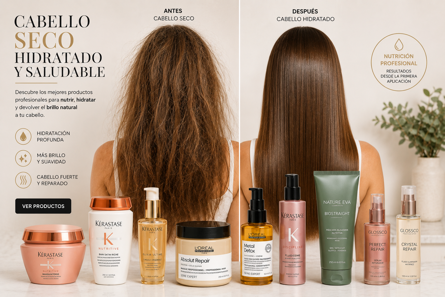 Productos para cabello seco en Grupo Almagro Málaga