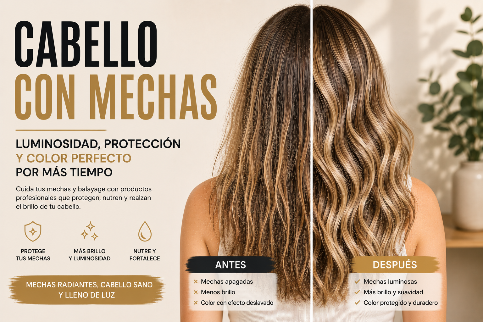 Productos para cabello con mechas en Grupo Almagro Málaga