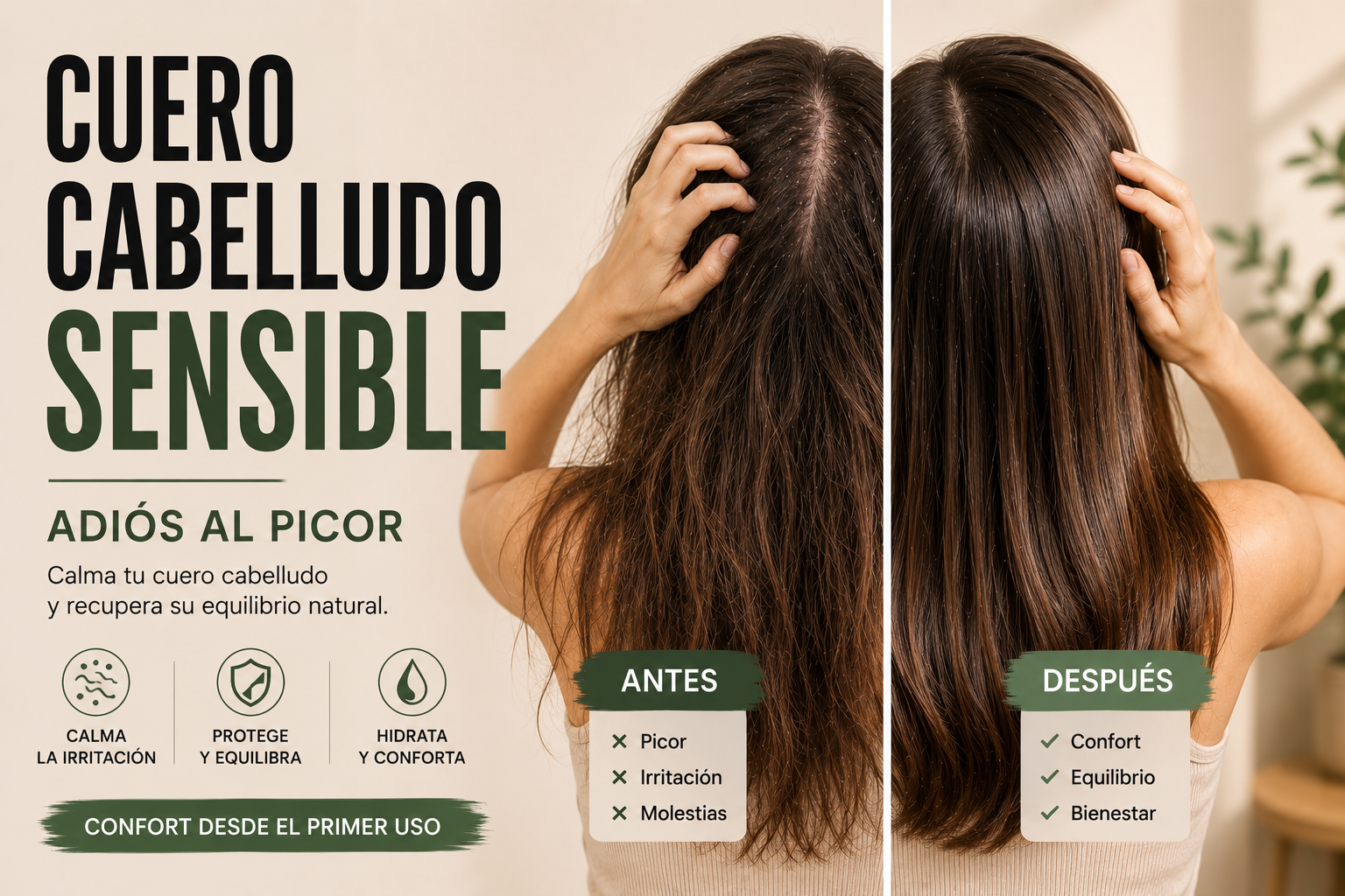 Productos para cuero cabelludo sensible en Grupo Almagro Málaga