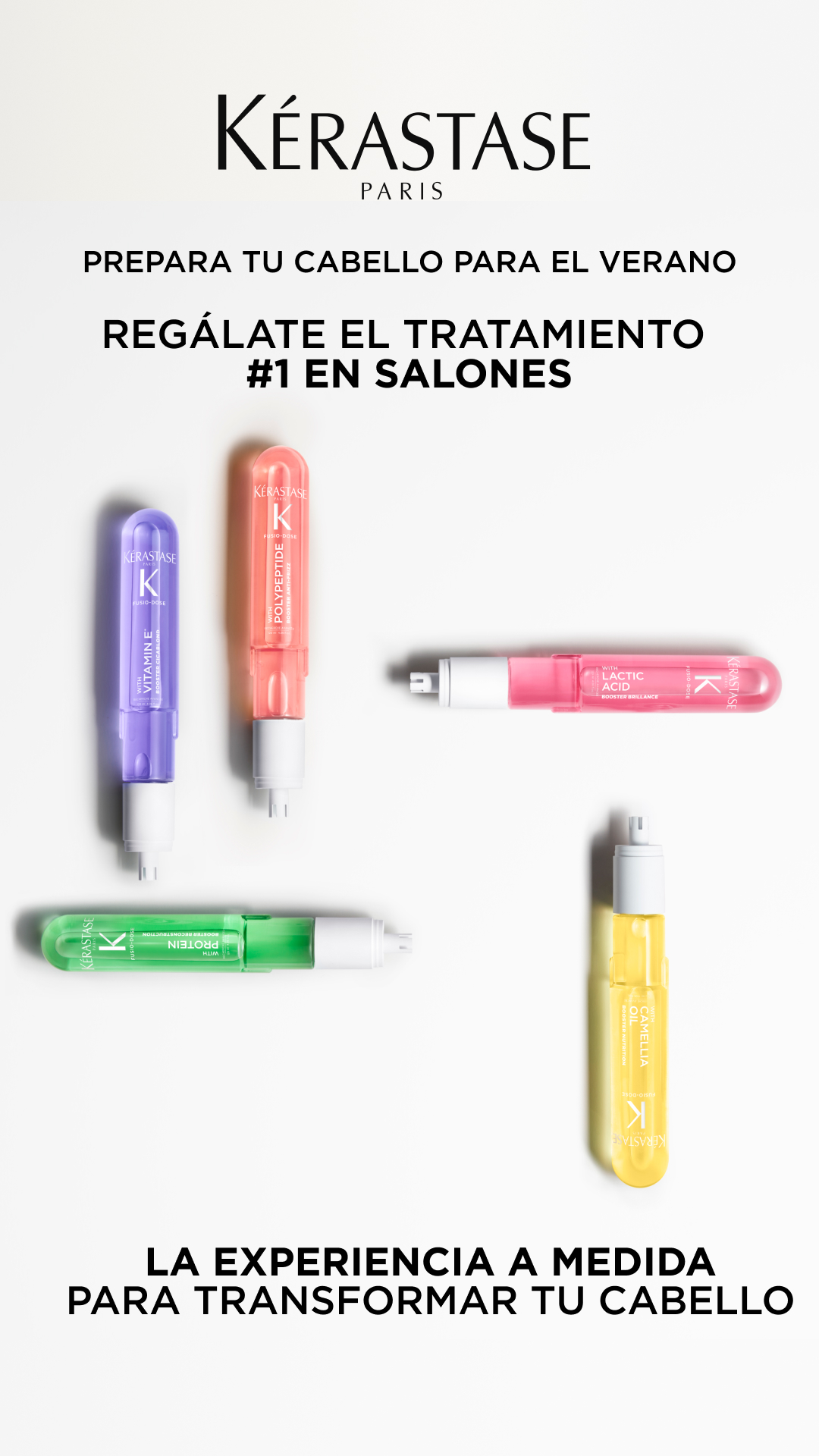 Aplicación profesional Fusio-Dose Kérastase en salón de peluquería Málaga