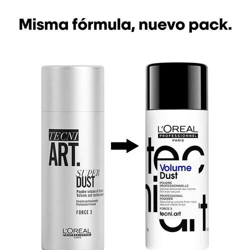 Resultado del polvo voluminizador L'Oréal Volume Dust sobre cabello fino