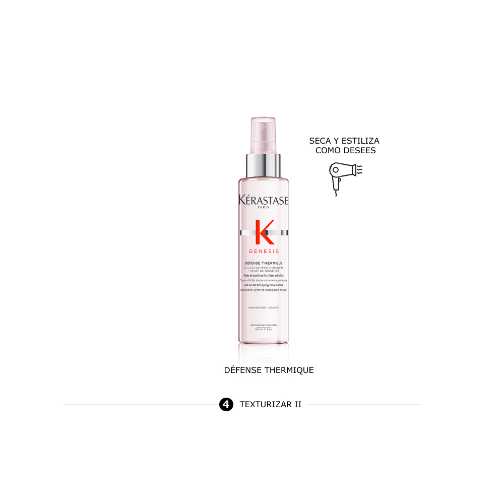 Protección térmica del cabello con Défense Thermique Genesis