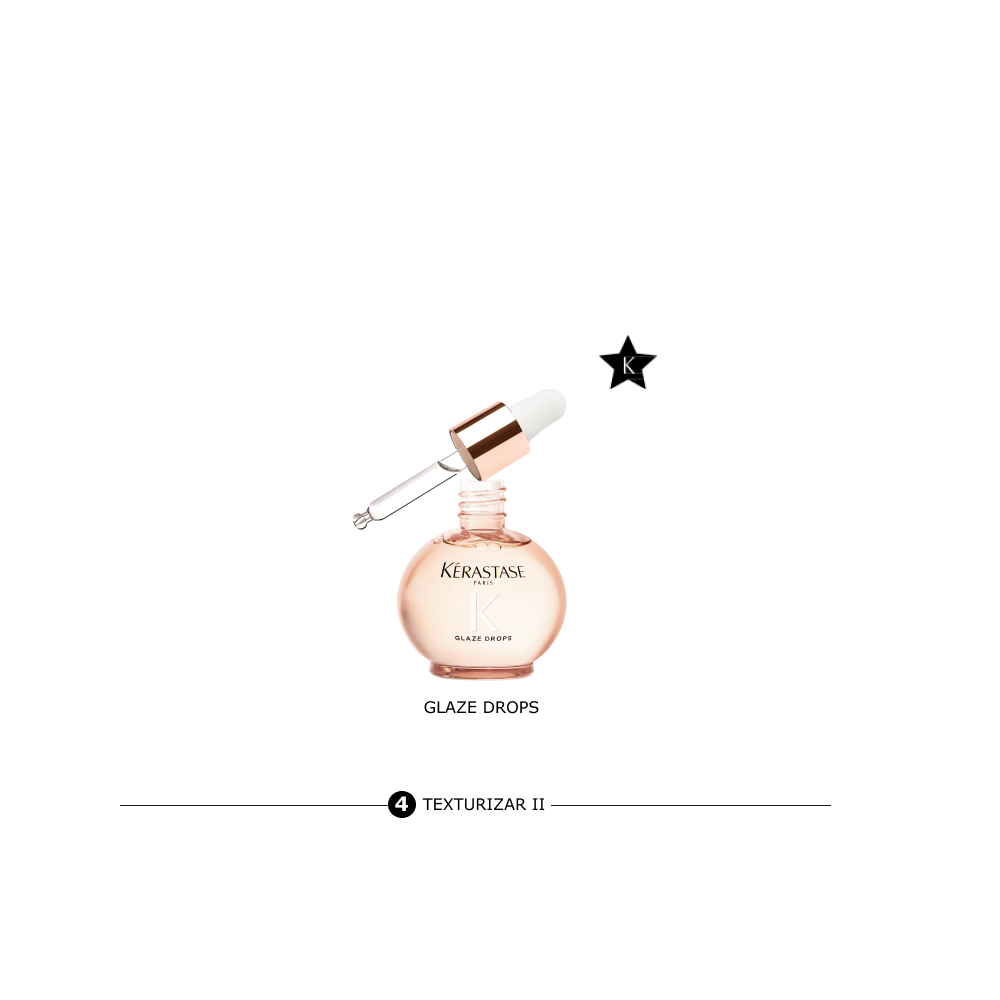 Aplicación de Glaze Drops durante el ritual Gloss Absolu Kérastase