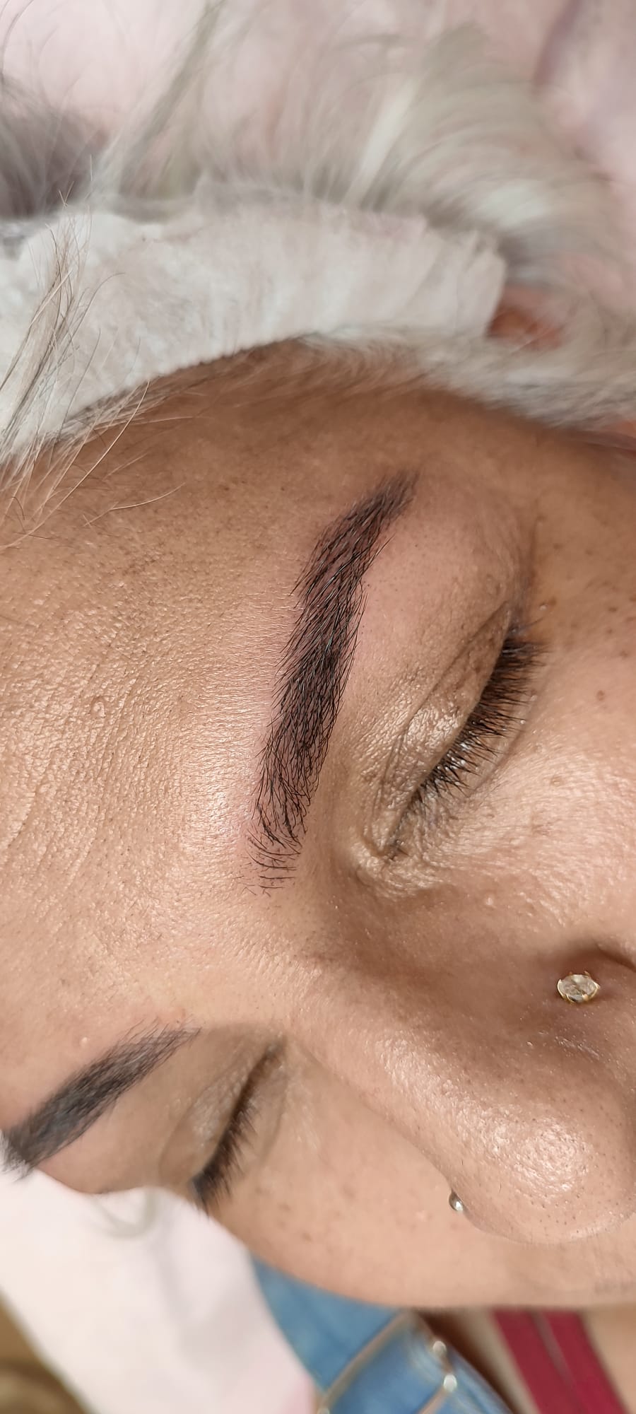 Resultado de microblading de cejas en Málaga